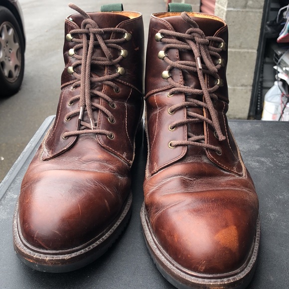 Cole Haan 6292 Mens Dark Brown Leather Leather Ankle Chukka Boots Size 13M - Picture 3 of 15